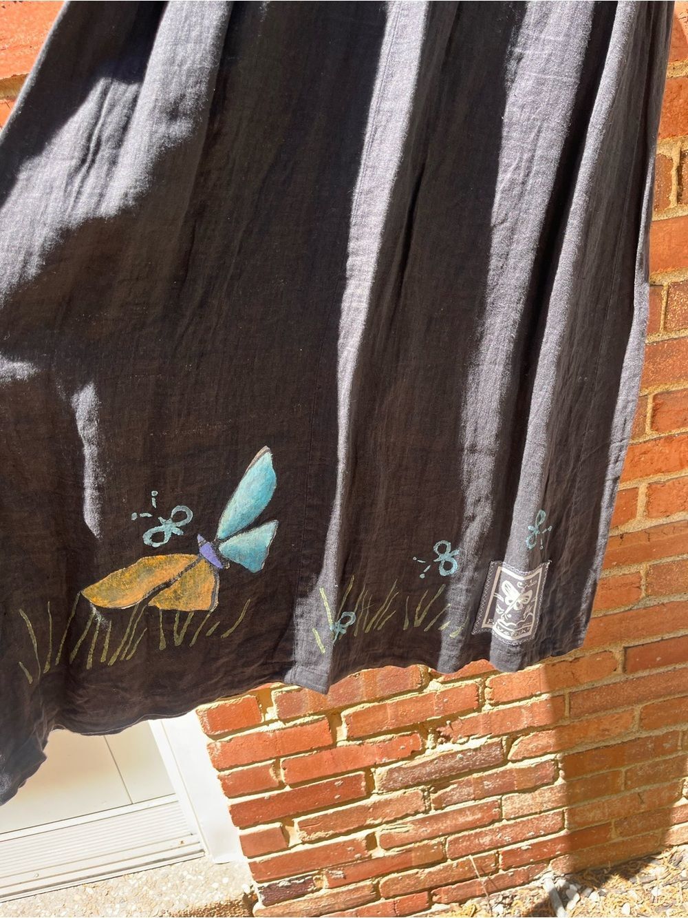 Blue Fish Hand-painted Linen Set - Picture 9 of 12